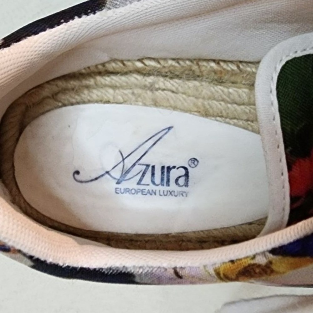 Azura European Luxury Tropical Toucan Print Espadrille Platform Sneakers 38 - Picture 4 of 6